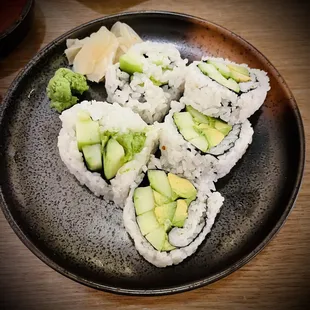 Avocado, cucumber roll, delicious