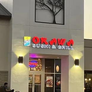 Outside