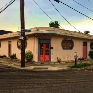the corner of a street corner