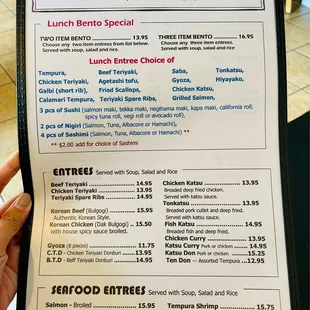 Lunch Menu (May 2022)