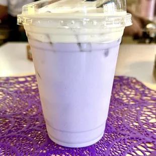 Sea Salt Taro Latte (this was the one of the best drinks I&apos;ve ever had--perfection!)