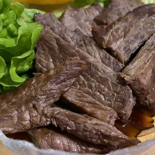 Well done beef. Tough!!