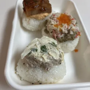 Assorted sushi