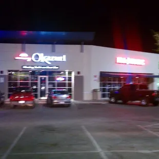 Across the street from Blockbuster on Resler