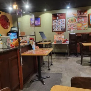 front counter and counter seats
