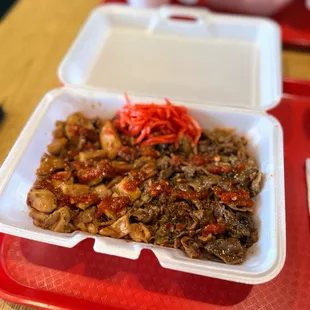 Mild Spicy Beef Plate