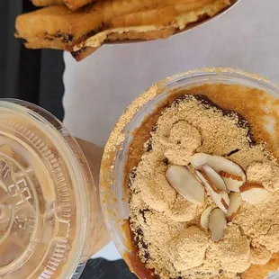 Ive never paid $8.50 for bingsoo this small with way too much condensed milk and cheap rice cake balls they market as injeolmi...so gross.