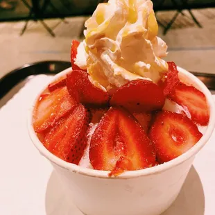 Strawberry Shaved Ice.