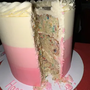 Ombre fun fetti cake!