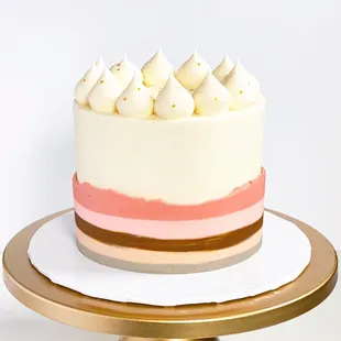 a cake on a cake stand