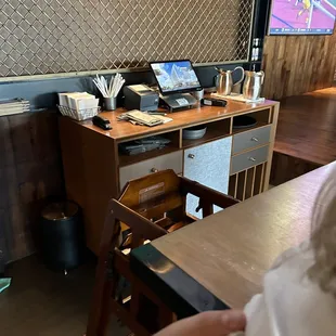 Unacceptable minimum table height especially with having high chairs!