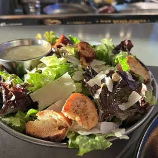 The salad was really delicious and fresh.