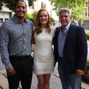 OKC Wedding Officiants Pastor John T Snelson V  performing a Justice of the Peace ceremony in the courtyard of the courthouse.