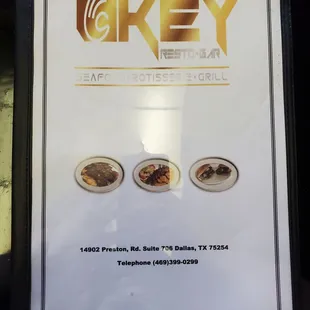 the menu