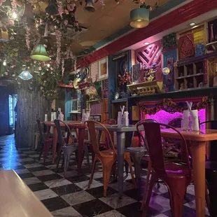 inside of restaurant