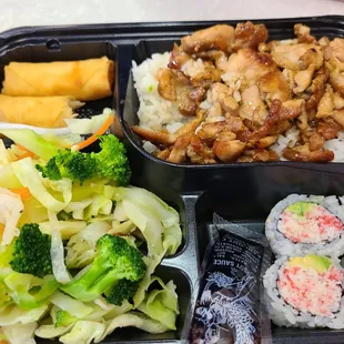 Chicken Teriyaki bento plate