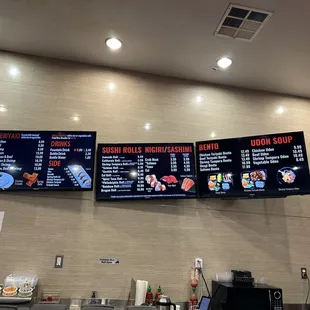 Current Pricing / Menu