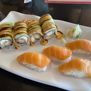 Godzilla roll &amp; salmon