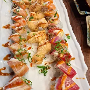 Lobster roll and King roll. I would sub out the cream cheese on the lobster roll and get extra lemon next time.