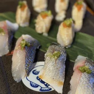 Kurodai Nigiri (front), Engawa 2pcs (LIMITED) (back)