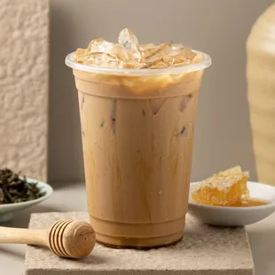 a cup of iced coffee