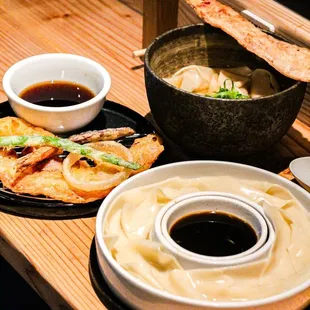 signature sets come with tempura