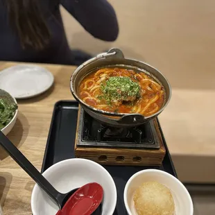 Spicy Beef Udon (Rice Ball)
