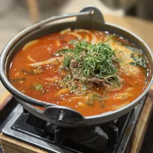 Spicy Beef Udon (Rice Ball)