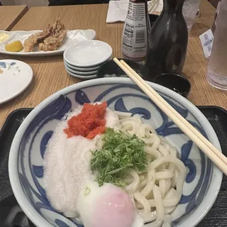 Egg Tororo & Mentai Udon