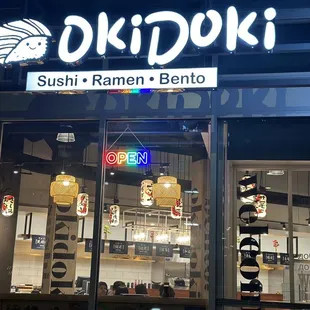 the front of the restaurant