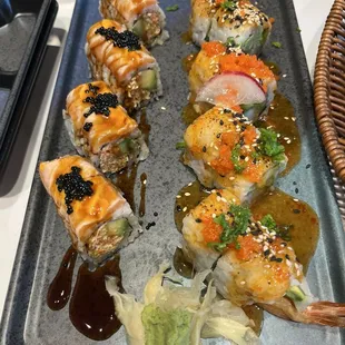 Salmon premium (left) and double sexy (right)