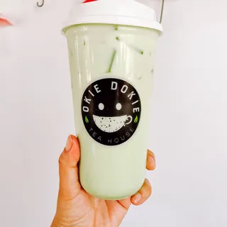 Mung Bean Pandan Milk Tea