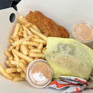 a box of food