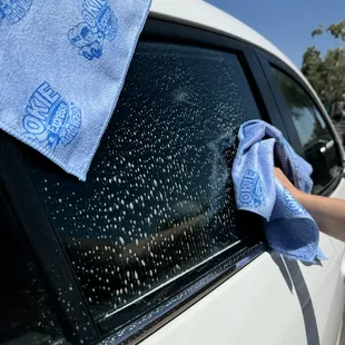 Enjoy a clear windshield EVERY wash at Okie with our new Glass Cleaner available in the vacuum bay to fulfill all your detailing needs!