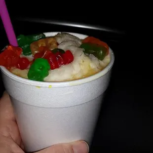 Snow cone without the cone top