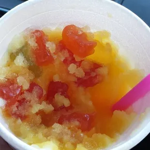 This is only half of the gummy bears in the middle