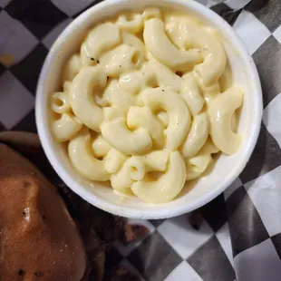 The Mac n cheese for hubby's  dinner side