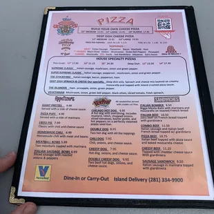 Menu as of 04/10/22