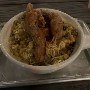 Crispy Chicken and Mash Bowl