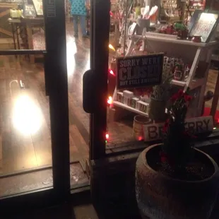 Time to vacuum, but not to wait on a customer ready to buy...I'll go elsewhere next time.