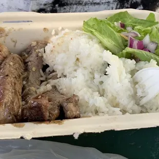 Garlic Butter Ribeye plate