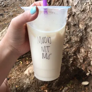 Moon milk tea - $4