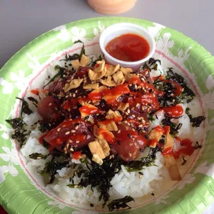 Poke Bowl w/bit of spice.