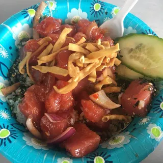 Ahi and Kaijiki Poke Bowl