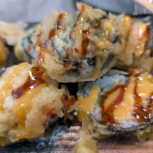 Crispy crab roll