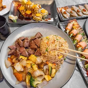 food, sashimi, sushi, sushi and sashimi