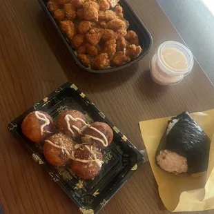 Chicken Karaage Takoyaki Torikatsu Onigiri