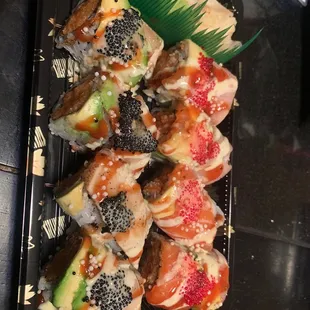 a variety of sushi