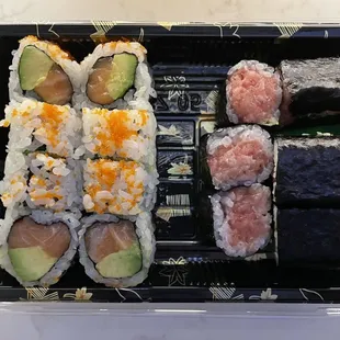 a variety of sushi