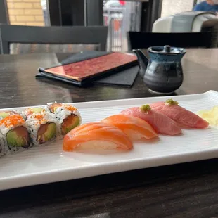 Alaska Roll, Fatty Salmon, Fatty Tuna